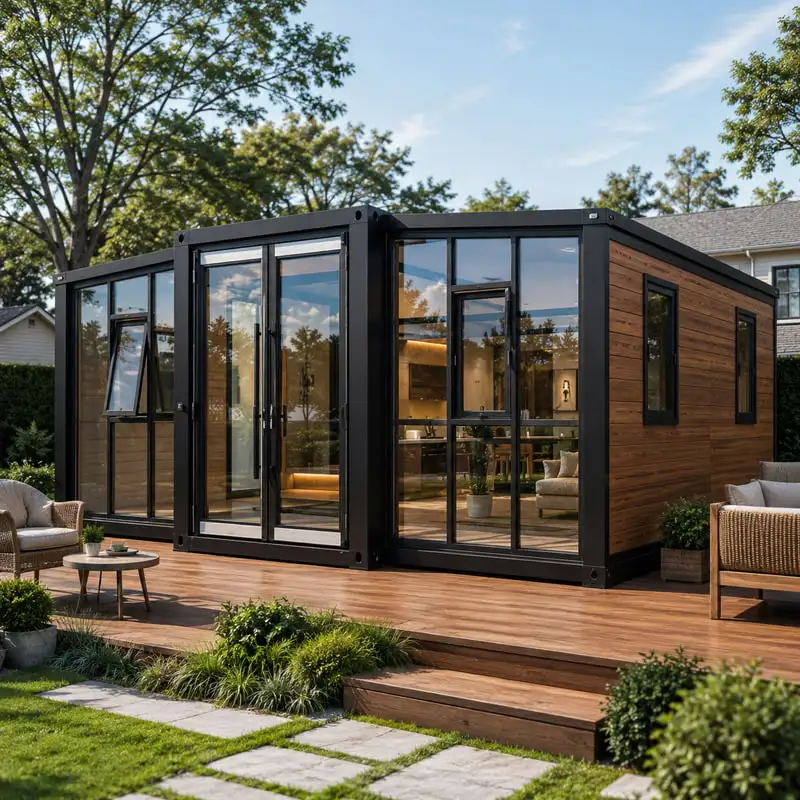 Foldable Container House Customized Quick Assembly Cabin with Complete Interior Facilities Tiny Home for Rental Business