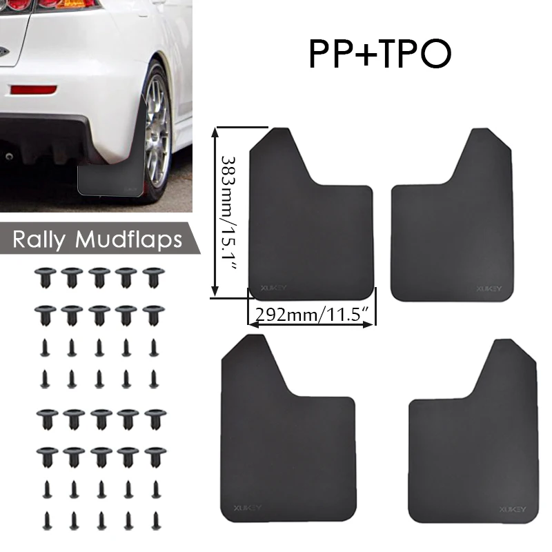 For Mitsubishi Lancer Outlander Sport Evolution EVO X ix Mirage Strada Triton G-Wagon Mud Flaps Mudflap Splash Guards Mudguards