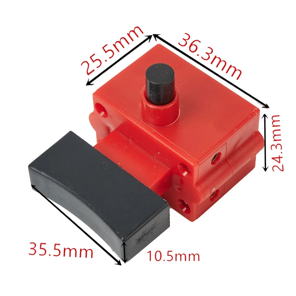 

FA2-10/2B 250V 5E4 Large Pullout Crane Cutter Cutting Machine Switch Built-in Speed Control Knob, Plastic Casing Trigger Switch