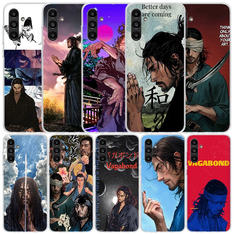 Anime Vagabond Samurai Cover for Samsung Galaxy A17 A37 A57 A16 A26 A36 A56 A15 A14 A55 Phone Case A13 A53 A25 A35 A24 A34 A23 A