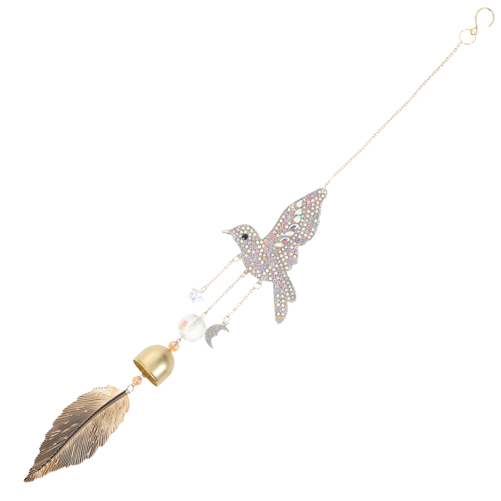 

Crystal Wind Chime Home Decor Charming Chimes Bird Bell Hanging Ornament for Window