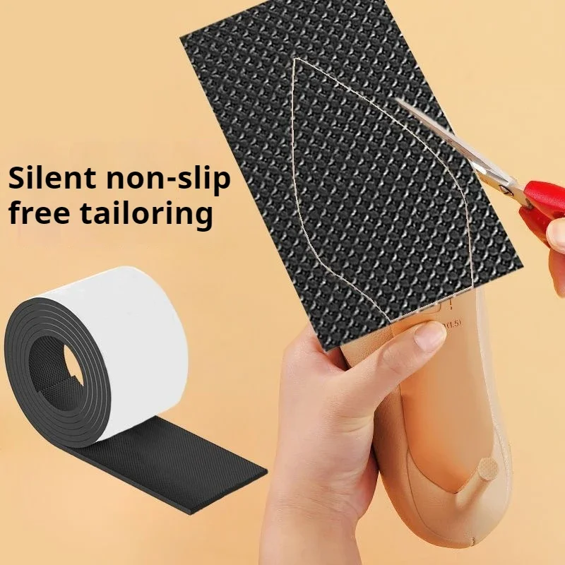 1roll Thick Anti-slip Mute Shoe Sole Patches for Repairing Holes Protecting Soles Suitable for High Heels and Sports Shoes image 4