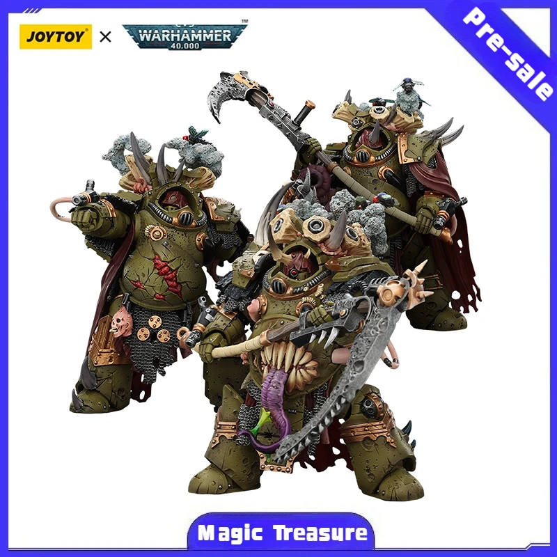 

【MT】Pre-sale JOYTOY Warhammer 40K Death Guard Deathshroud Terminator Champion 3PCS 1/18 Action Figure Toy Collection