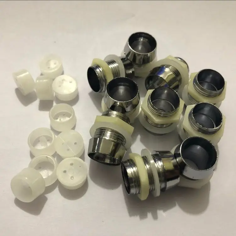 10 szt. 3mm 5mm 8mm 10mm Metalowe Oprawki LED z Chromowaną Obudową, Okrągłe Podstawki do Lamp LED z 10 szt. Plastikowych Osłonek