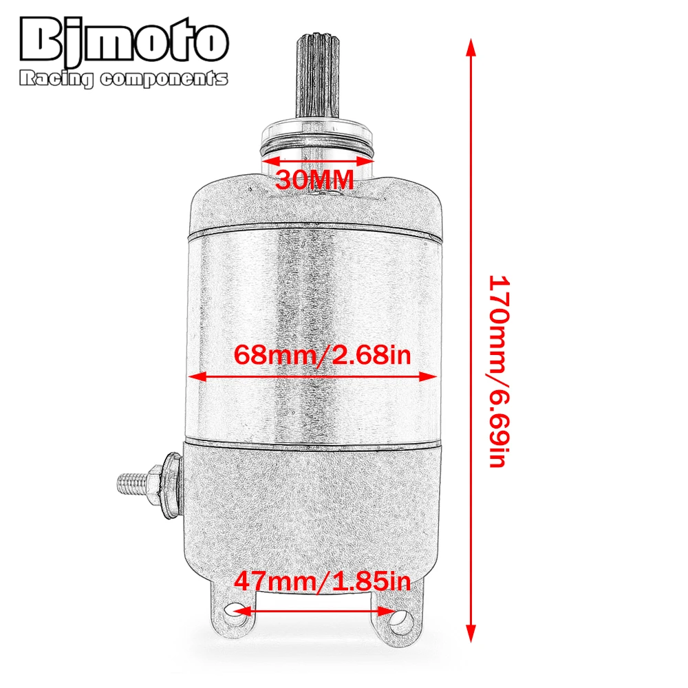 Starter Motor For Honda XR250 XL250 CBX250 AX-1 AX1 NX2502 NX250 1988-1993 XR XL CBX NX 250 31200-KBR-008 31200-KW3-018