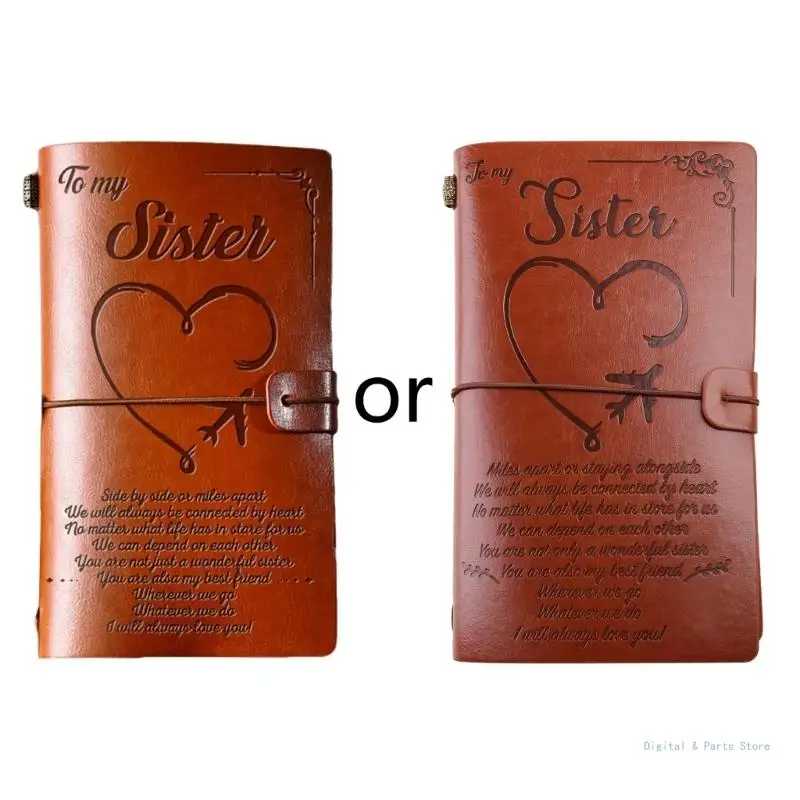 M17F Engraved Notebook Leather Notepad Not Bleeding for Friends