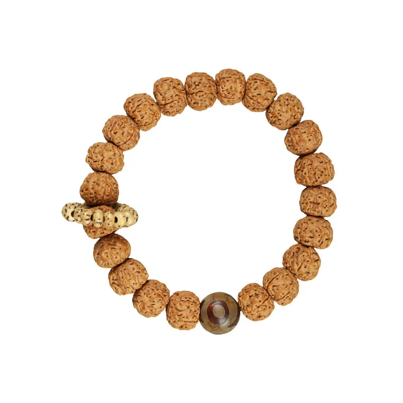 الطبيعية قسط صغيرة فاجرا سبحة صلاة النمط التبتي العقيق بودي الجبن سوار اليدوية