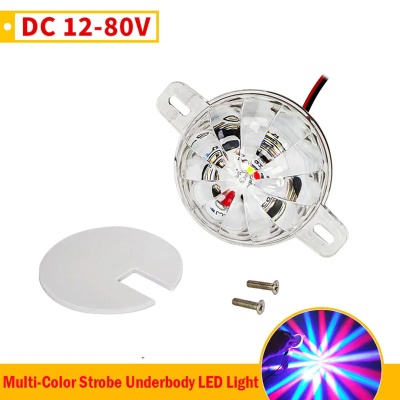 12V-80V Vehicle LED Warning Light Anti-Fog Strobe Taillight for Truck EV Motorcycle Durable Undercarriage Brake Light for Car