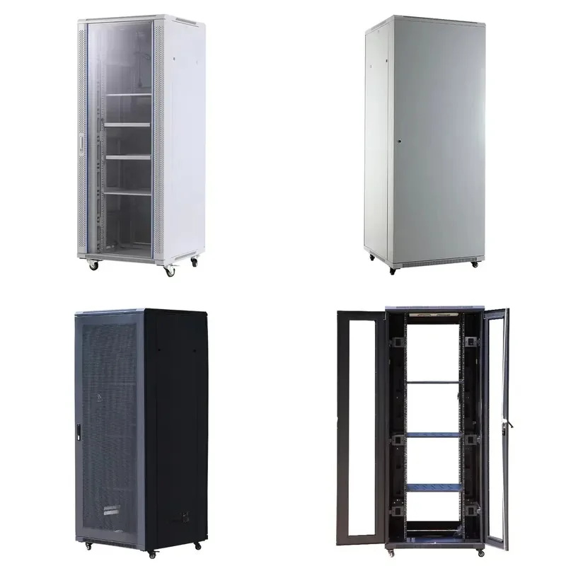 Custom Network Cabinet Carbon Steel Shell Sheet Metal Processing Service Electrostatic Spraying Electronic Enclosure Case