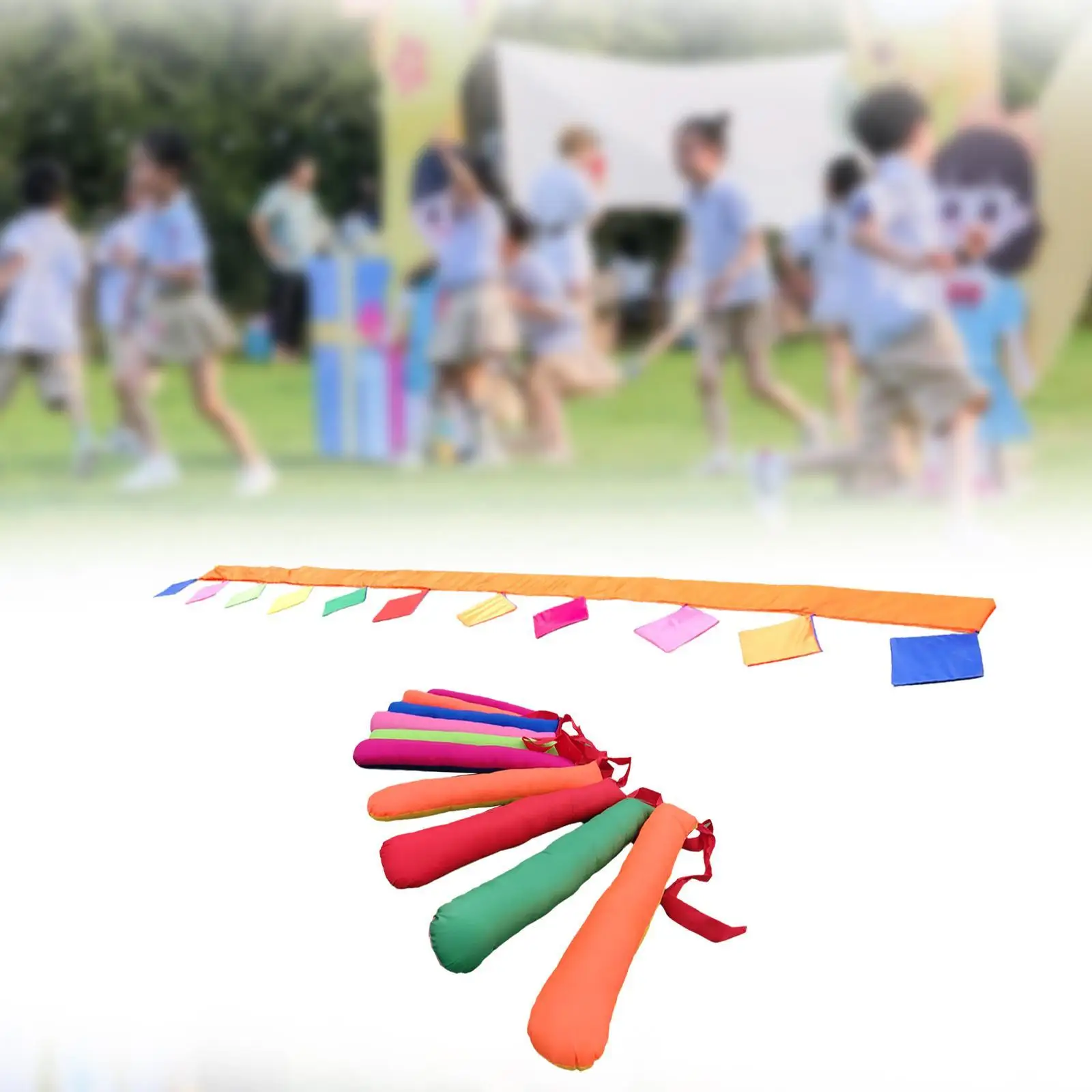 Kids Outdoor Game Colorful Team Game Flexible Training Equipment Toy for Sports Preschool Teens Children Indoor and Outdoor