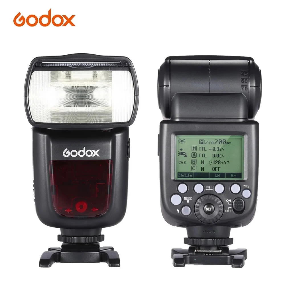 Godox V860II Flash C/N/S/F/O E-TTL 1/8000S HSS GN60 Speedlite Flash Built-in 2.4G Wireless X System With Battery For SLR Camera