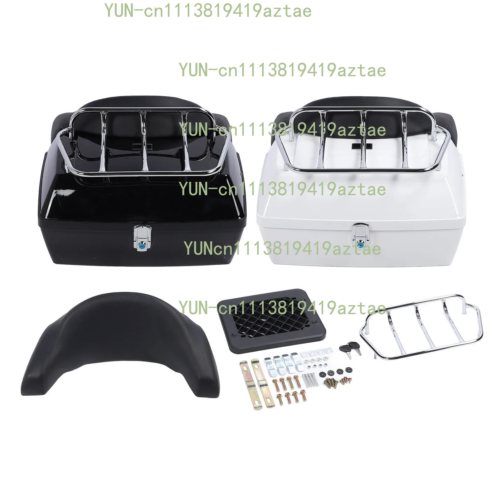 Large Capacity Moto Rear Trunk Box Stable Installation Safety Storage Helmet Box