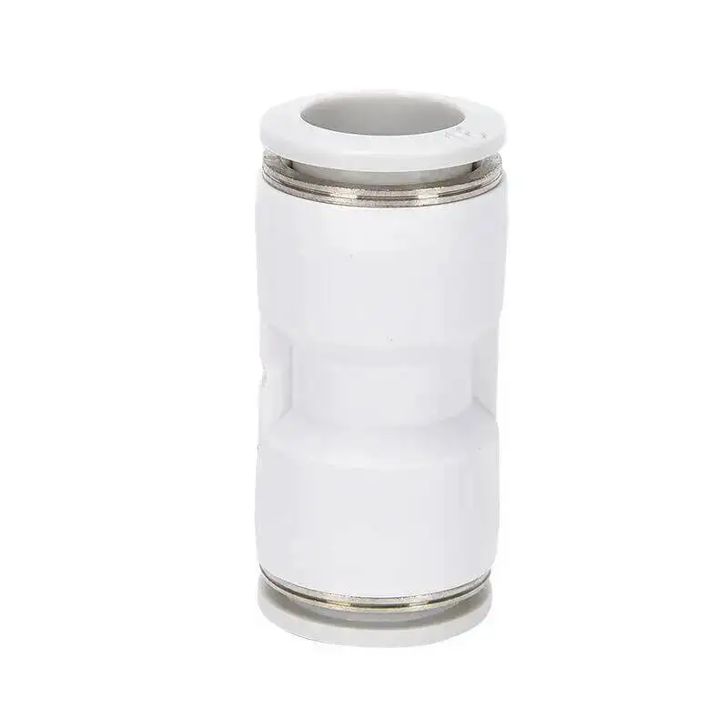 PK/PU/PY/PV Series White Pneumatic Fittings Quick Connector Plastic Plug Connection Pipe Outer Diameter 4/6/8/10/12mm