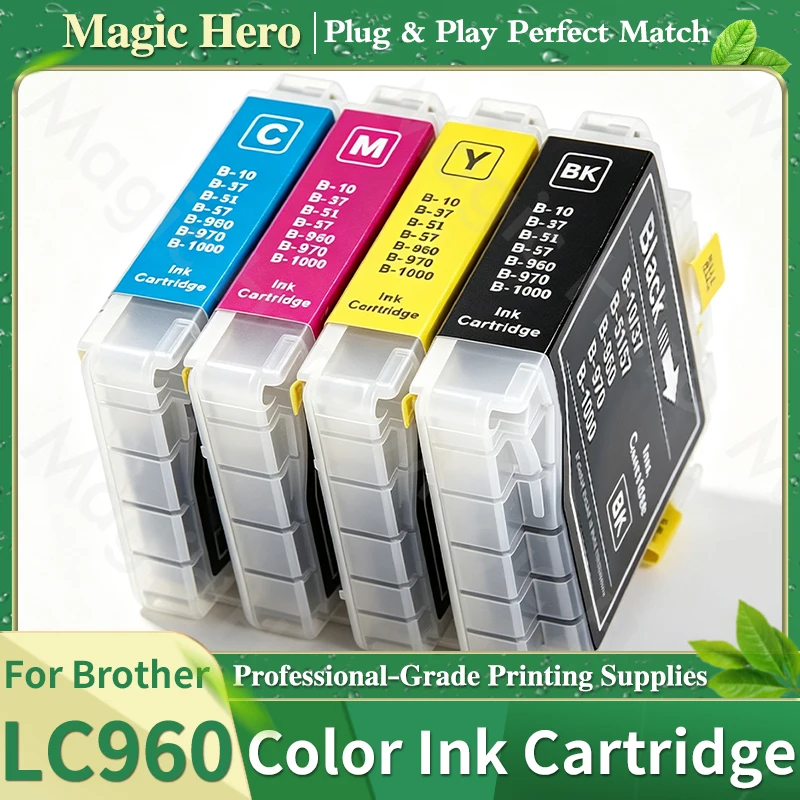 LC10 LC37 LC51 LC57 LC960 LC970 LC1000 Ink Cartridge Compatible For Brother DCP-130C 135C 150C 155C 330C 350C 357C 560CN 750CN