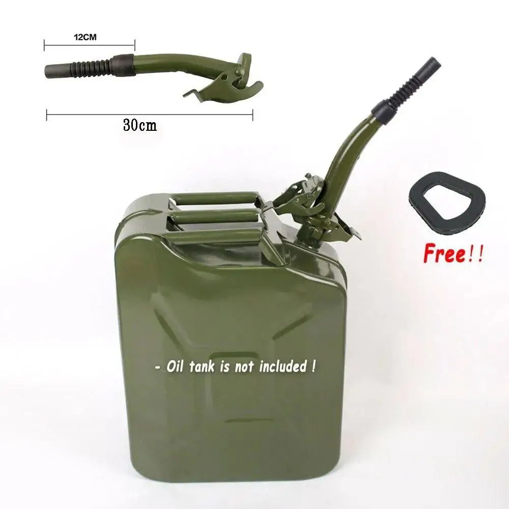 Für 20-Liter-Jerrycans, Metall-Gummi-Jerrycan, Ausgießer, flexibler Sprühkopf, Kraftstoffdichtring für Benzin. – Detail 14