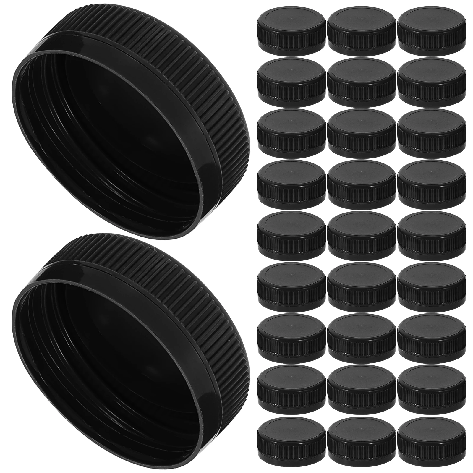 100 Uds. Tapas de botellas de plástico de 30mm para manualidades para niños Color verde accesorios de agua reutilizables DIY educación Montessori