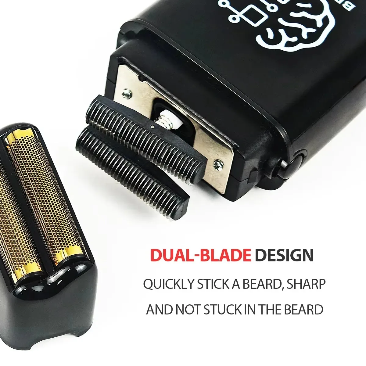 BRD 106 107 609 BRDCLIP Professioneller elektrischer Haarschneider Haarschneider DLC-Klinge mit Basis 7500 U/min 8000 U/min 7000 U/min Friseurset – Detail 18