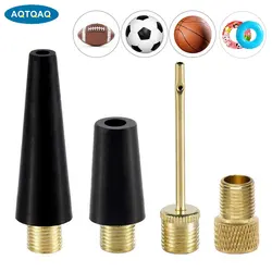 1 Set Bicycle Presta Schrader Valve Adaptor, Brass Bike Pump Adapters, Ball Pump Needle, Balloon Inflatable Toys Nozzle Inflator