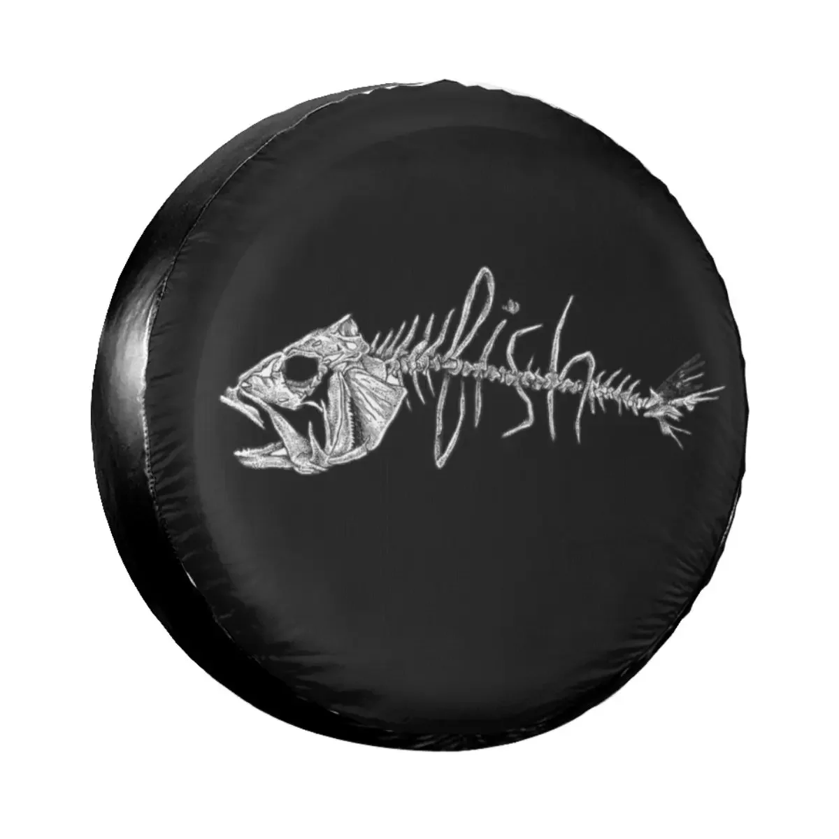 

Чехол для запасного колеса Fishbone, сумка для Jeep Hummer, скелет, рыбья кость, водонепроницаемые пыленепроницаемые автомобильные аксессуары