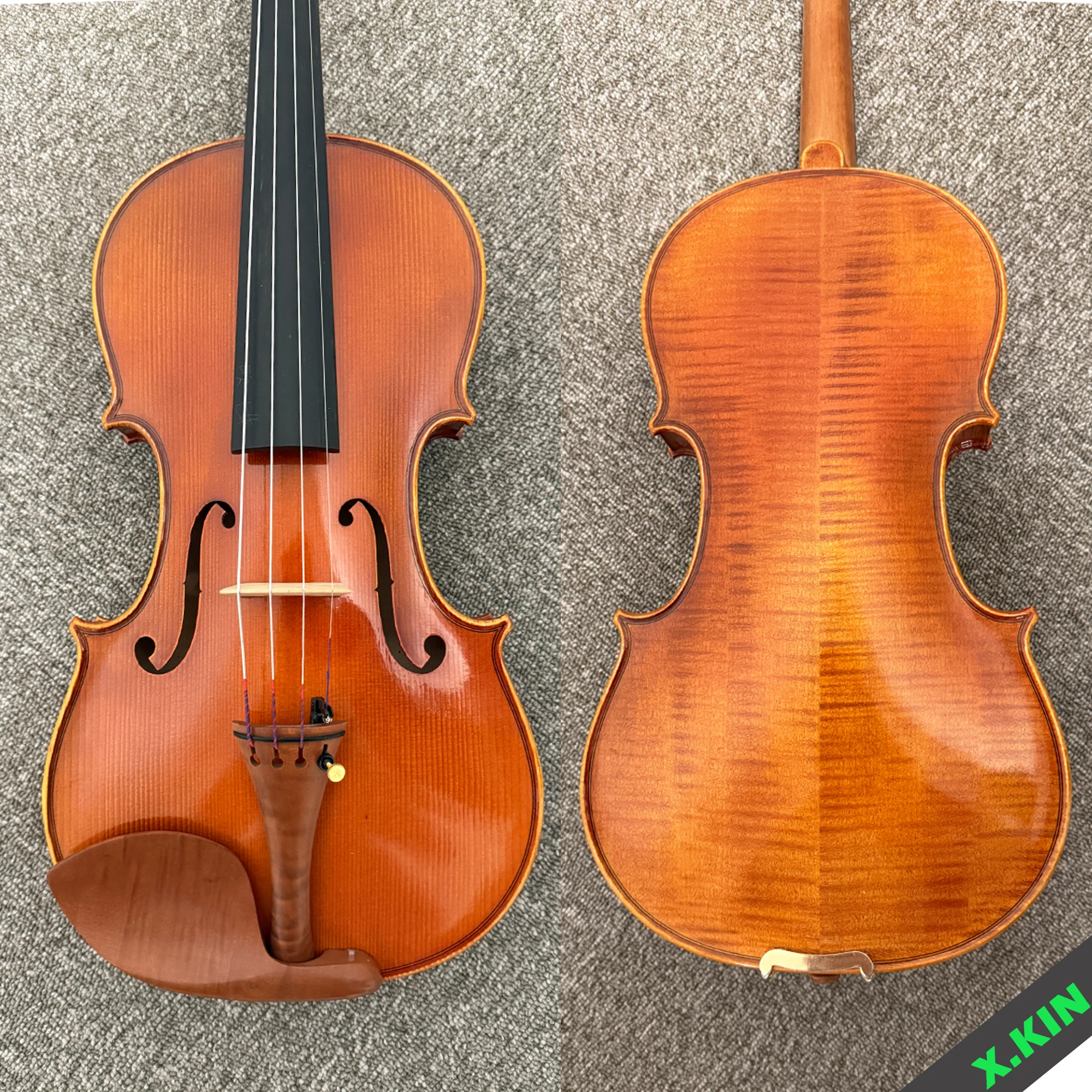 Professional Violin 4/4, High-Quality European Solid Wood Violin, Hand-Painted, Jujube Wood Accessories