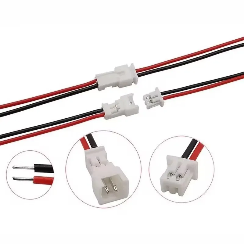 10Pairs JST 1.25 Pitch 1.25mm 2P 3P 4P 5P 6P Male/Female Wire Connector Length 10CM JST Plug Jack Terminal Cable Connector 28AWG
