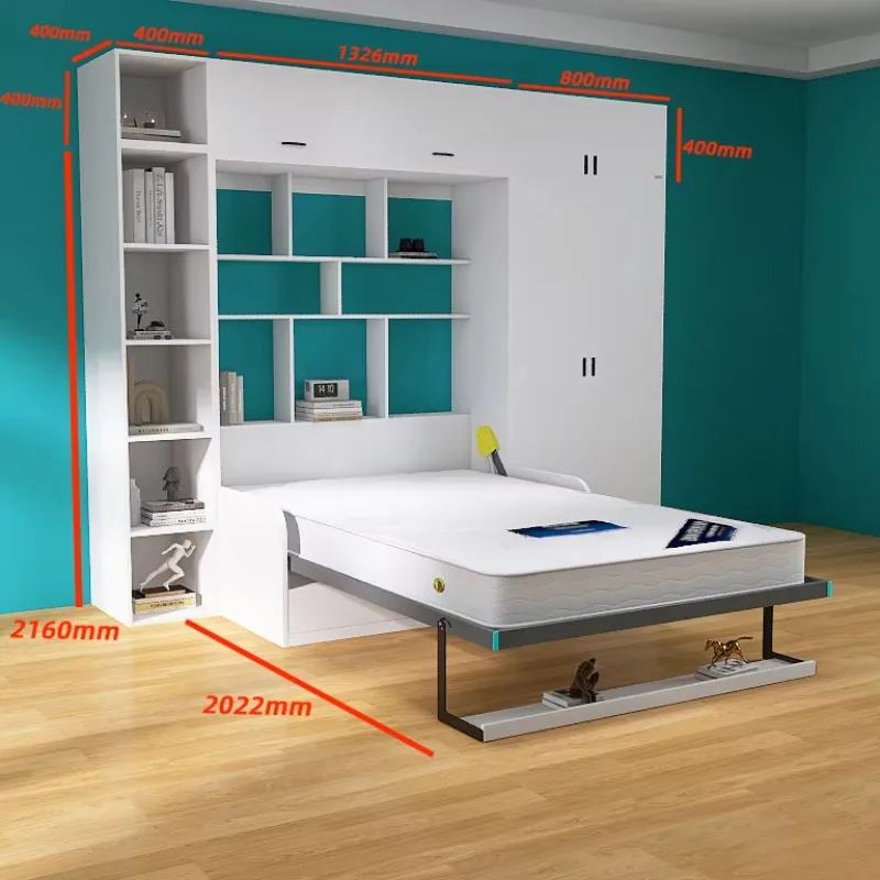 Minimalist Sofa Invisible Bed Multifunctional Integrated Foldable Murphy Wall Bed With Sofa (Bedroom/Hotel/Villa Furniture