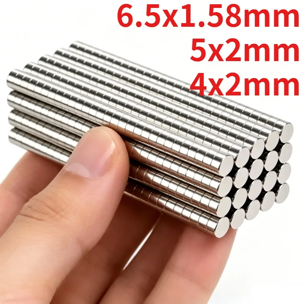 4x2/5x2/6.5x1.58mm Round Magnetic Disc, Assorted Package Quantities Available for Daily Home Use and Refrigerator Item Fixation