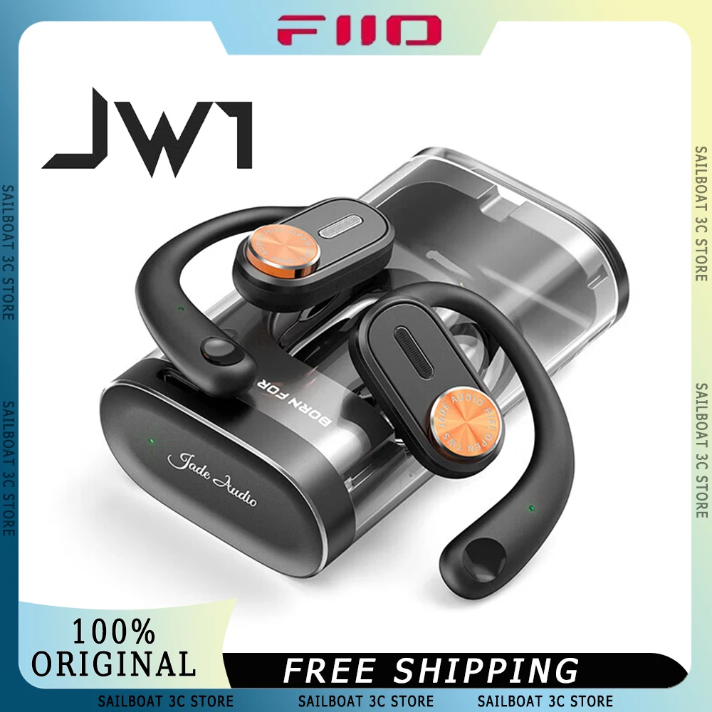 

FiiO JW1 Wireless Earphone Intelligent Touch Control Long Battery Life IPX5 Waterproof Hanging Ear Sports Open Earbuds Custom
