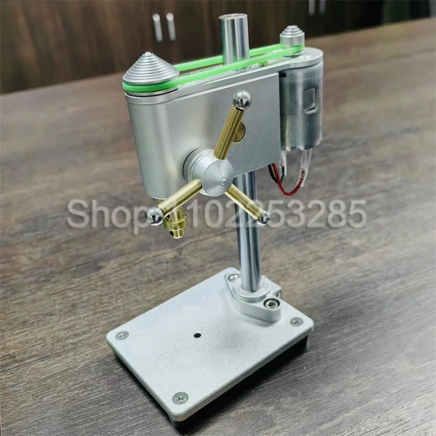 Micro Bench Drill Woodworking Mini Table Drill Machine High Precision Micro Drilling Machine Synchronous Belt 220v