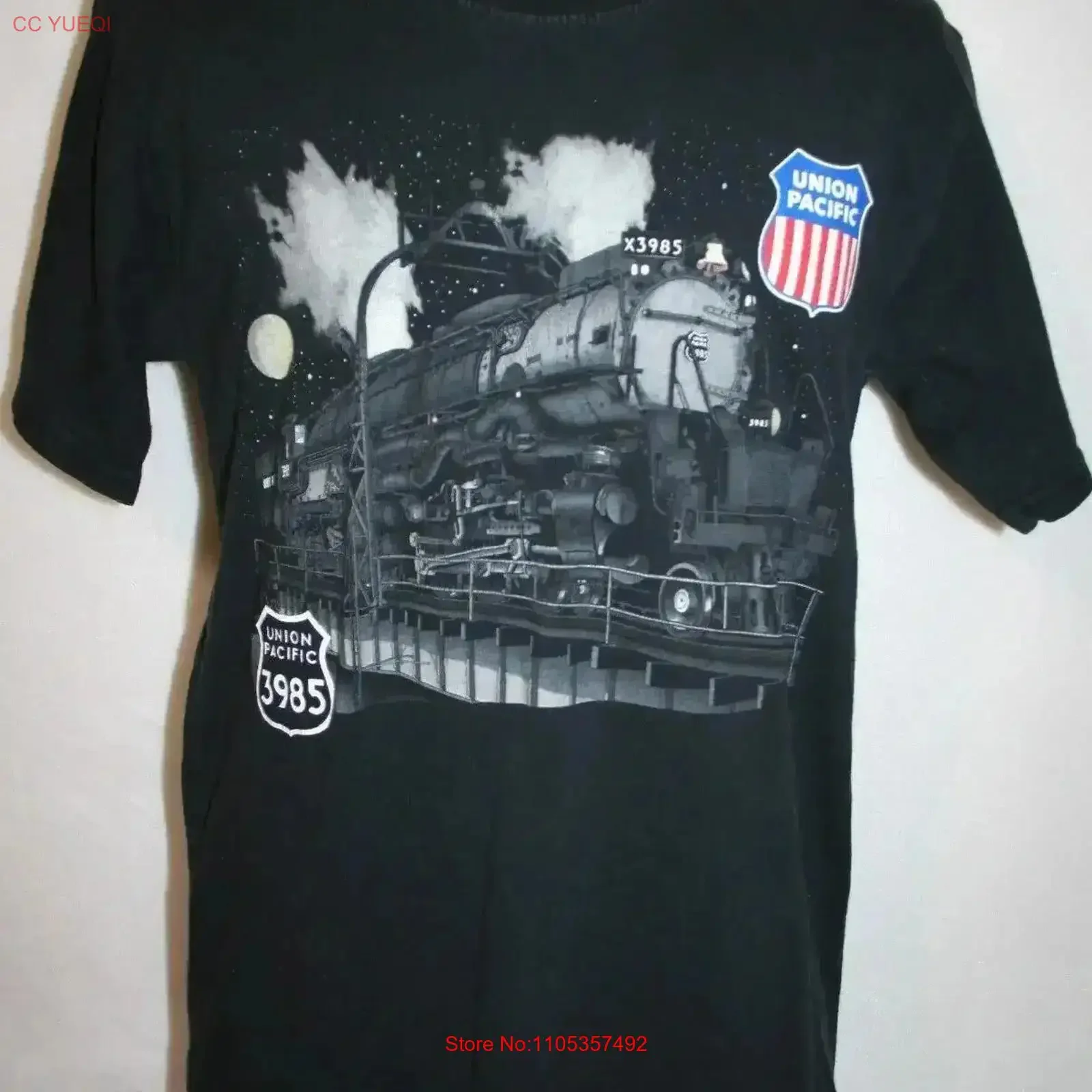 Vintage UNION PACIFIC Challenger Engine 3985 DAYLIGHT SALES T SHIRT M Railroad vintage Washed Unisex graphic homme