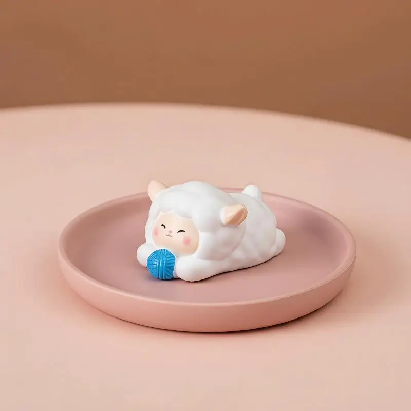 1pc Miniature Fairy Garden Accessories Cute Sheep Lamb Ornament Figurines Home Garden Dollhouse Terrarium Decor