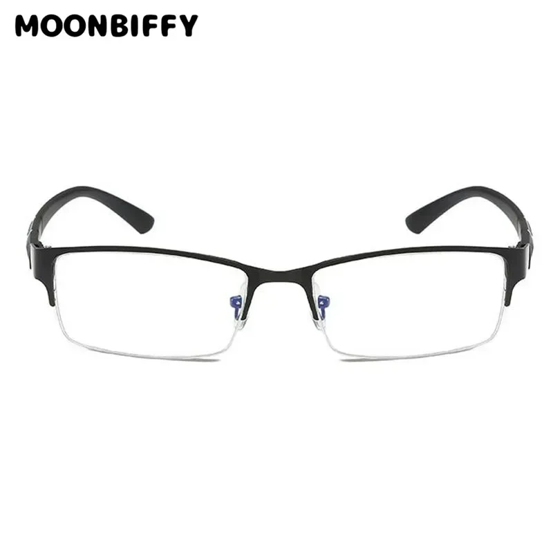 Half Metal Frame Nearsighted Glasses Unisex Myopia   +0.5+ 1 +1.5 +2 +2.5 +3 +4 +5 +6  Finished Products Number Degrees Glasses