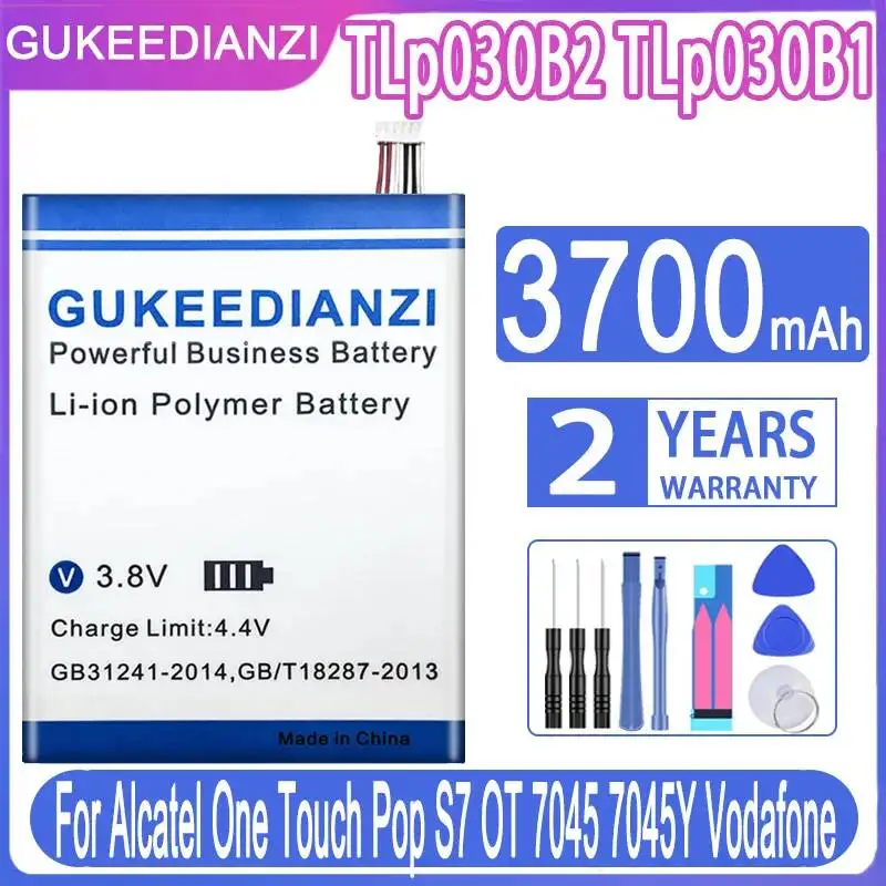 

Высокоэффективный аккумулятор для мобильного телефона Alcatel One Touch Pop S7 OT 7045 7045Y TLp030B2 TLp030B1, 3700 мАч