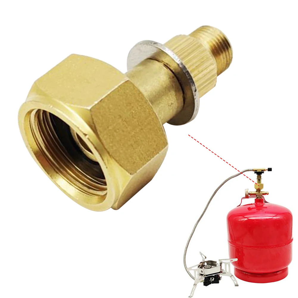 Stove Adapter Stove Head Converter Applicable Countries: Russia Czech Republic Easy To Control Gold Safe Aluminum Alloy