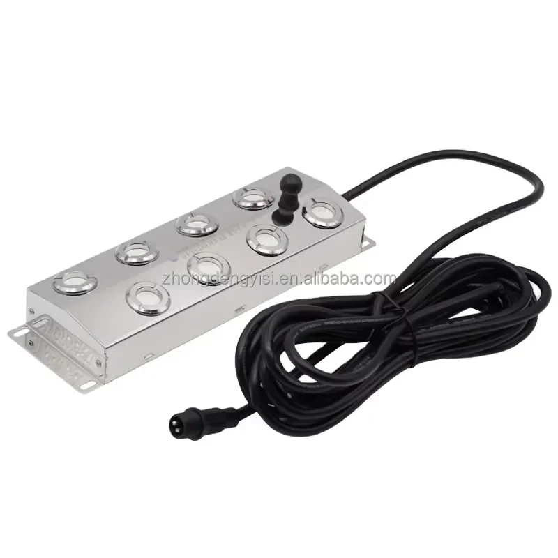 Powerful 8 Head Ultrasonic Fog Machine Halloween Decoration Air Humidifier Fogger Mist Maker