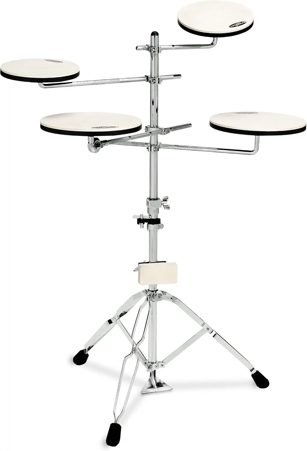 5-Piece Practice Pad Set with Stand, Portable Drum Practice Kit for On-the-Go Use
