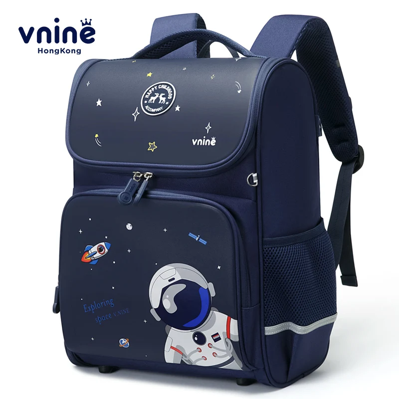 VNINE-mochila de escuela primaria para niños de Grado uno a seis, mochila para niñas con carga reducida