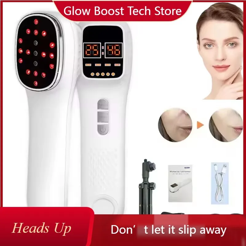 

NYRed Light Therapy For Face Skin Tightening Machine For Anti Aging Wrinkle Removal Face Lift LED Light Therapy Facial Massager