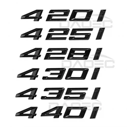 Car 3D ABS Trunk Letters Logo Badge Emblem Styling Decals Sticker For BMW 4 Series 420i 425i 428i 430i 435i 440i F30 F32 F33 F36