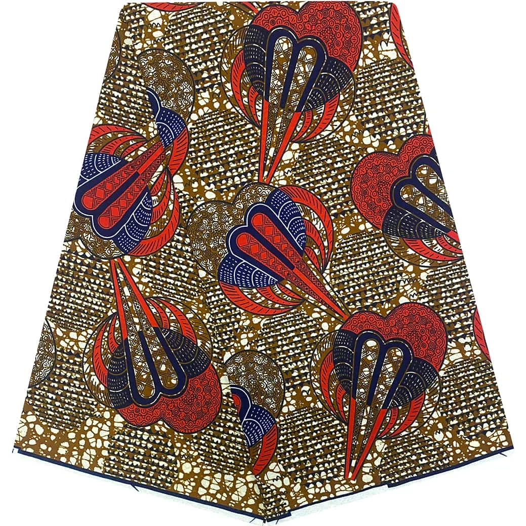 

100% Cotton Colorful Double-Sided Printing African Print Wax Fabric for Fashion Garments