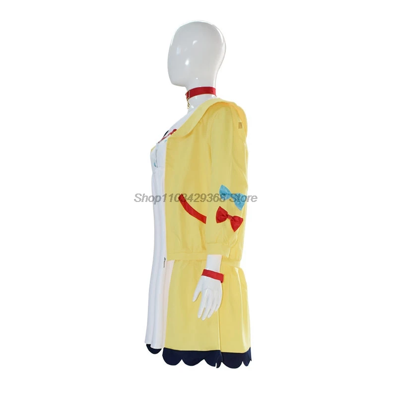 VTuber Inugami Korone Cosplay Costume Tail Wig Women Cute Dress Skirt Coat Uniform Accessories Halloween Carnival Party Outfits