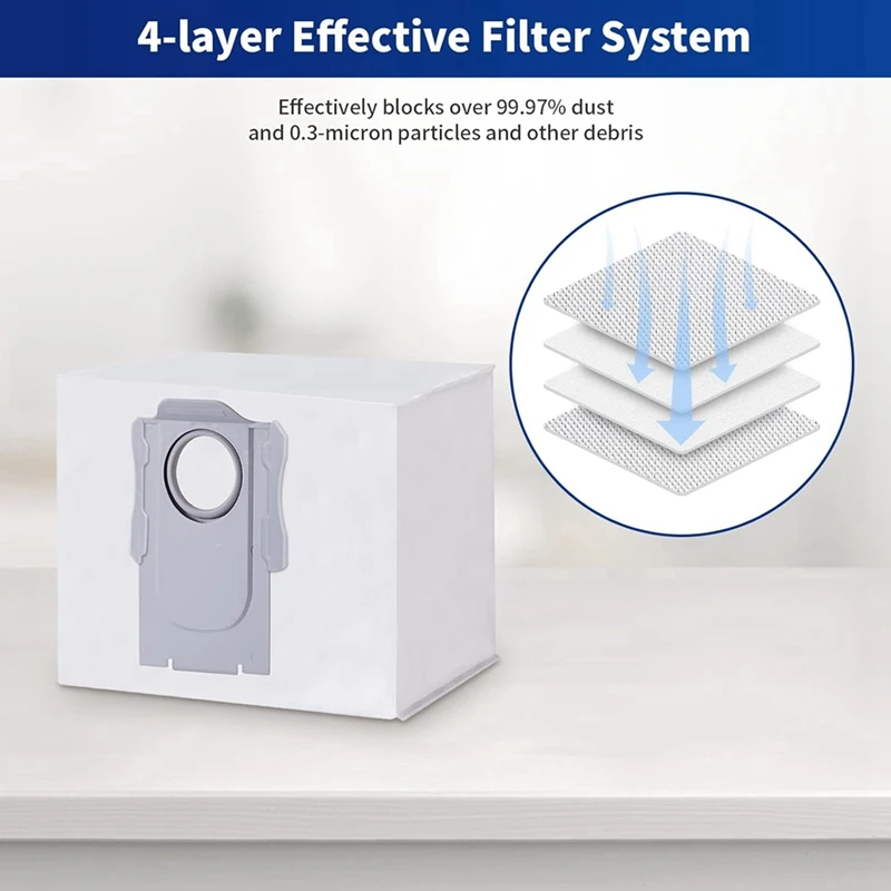 ABKR-Accessories Kit For Roborock S8+/S8 Pro Ultra Robot Vacuum Cleaners Replacement Parts Main Side Brush HEPA Filters