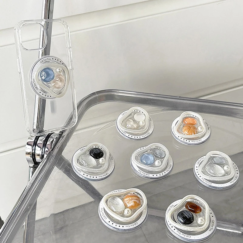 لؤلؤة ضوء فاخر حامل مغناطيسي حامل قبضة الهاتف توك انفصال المحمول قوس ل Magsafe جراب هاتف دعم هدية #2