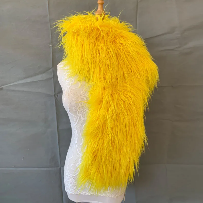 Winter Night Shop Avondfeest Pluche Fashion Faux Fur Lange Alternatief Sjaal