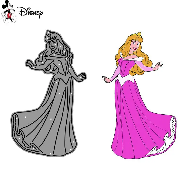 Disney Princess Aurora Cutting Dies Sleeping Beauty Metal Die cut For DIY Scrapbooking Paper Card Decorative Craft Dies New 2022