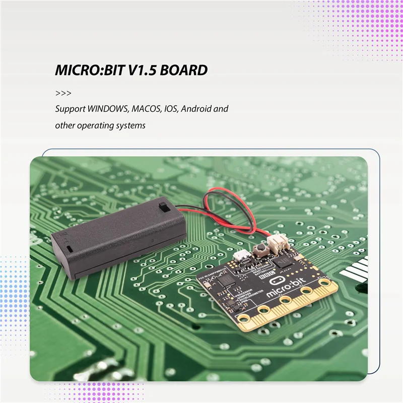 

Стартовый комплект Microbit V1.5 GO, новая версия, программируемая обучающая плата для DIY-N33R