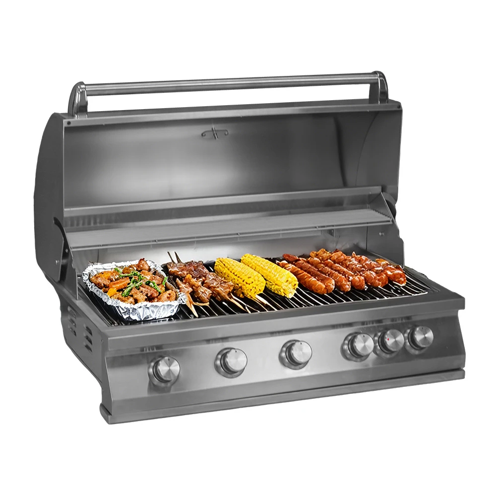 Heavy Duty Premium Built-in Built in 304 Stainless Steel Outdoor Kitchen Household Party 40 Inch Gas LPG NG BBQ Cooking Grill