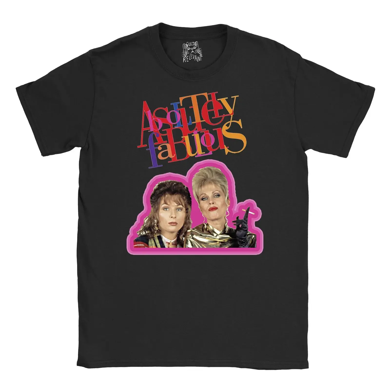 Absolutely Fabulous Patsy and Edina T shirt Ab Fab vintage Washed Versatile fashion Slightly Stretched Comfortable