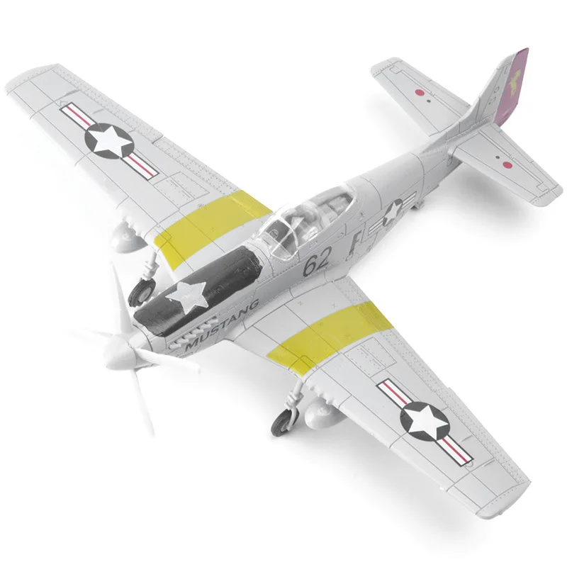 1/48 WWII 4D P51 MUSTANG Assemble Model F4U BF109 Fighter Hurricane Military Fighter Plastic DIY Puzzle Toys Baby Gifts