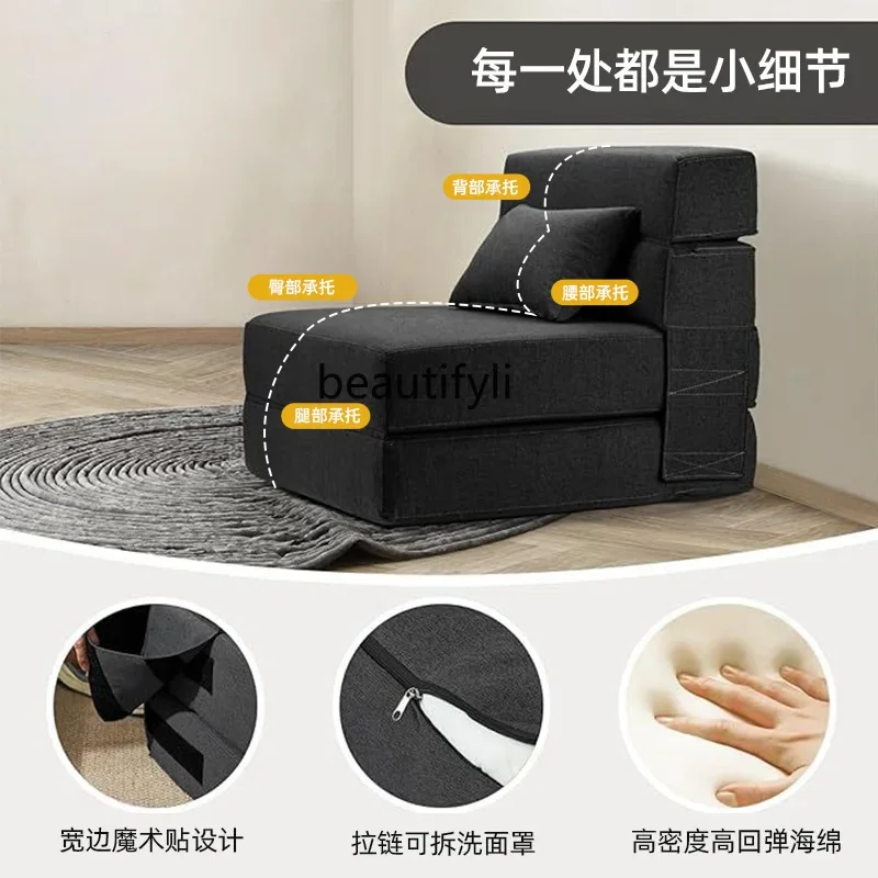 K4050 ضغط واحد كرسي نوم قابل للطي اليوغا التخييم RV الثلاثي المحمولة طوي حصير حصيرة الإسفنج بدون إطار